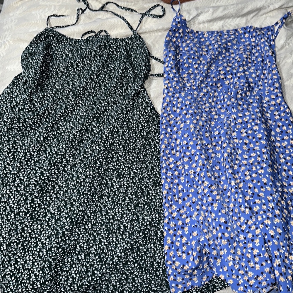 Lace up back dresses from shein